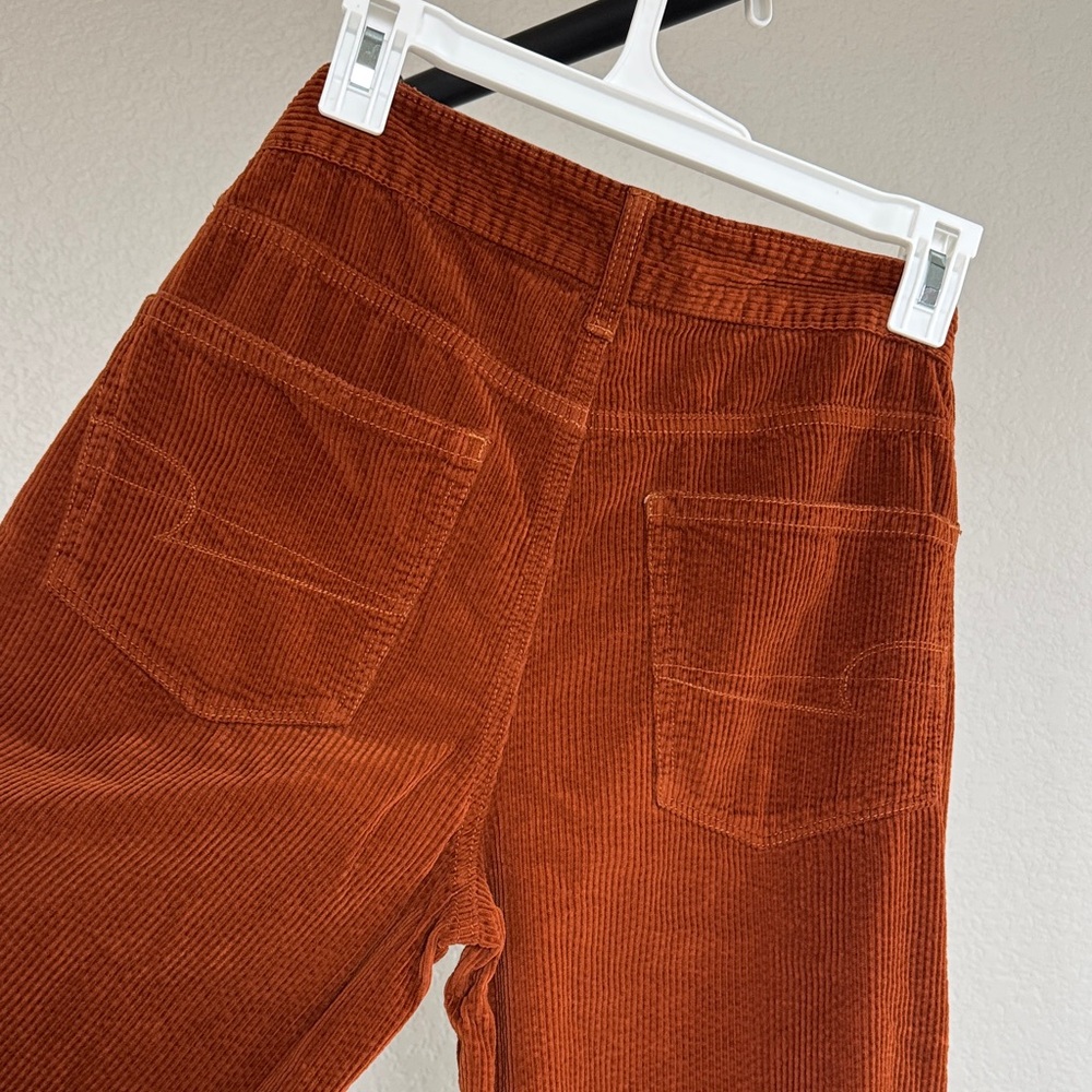 American Eagle Outfitters Women's Burnt Orange Corduroy Pants- like new